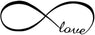 Love Infinity Symbol Home Background Decor Wall Decal Art Sticker