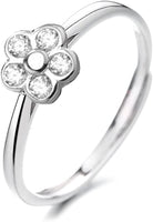 Fashion Elegant Original  Silver Dazzling Adjustabel Daisy Flower Ring for Women