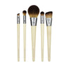 Pearl White Rose Gold Professional Makeup Brushes Set 5 Pcs