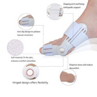 Toe Straightener Adjuster Orthotics Hallux Valgus Corrector Foot Care 1 Pair - sparklingselections