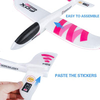 Throwing Glider Aircraft Inertial Foam Airplane Toy New Kids Educational Plane Accessory - sparklingselections