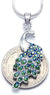 Vintage Rhinestones Studded Peacock Pendant Necklace For Women Long Chain Brilliance Color Shape Necklaces