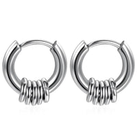 New Cheapest Silver Men & Women Stainless Steel Hip Hop Earrings Jewelry - sparklingselections