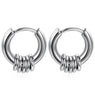 New Cheapest Silver Men & Women Stainless Steel Hip Hop Earrings Jewelry
