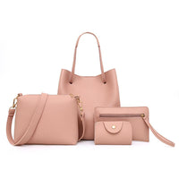 New Solid Zipper Pattern Leather Handbag Crossbody Bag Ladies Cosmetic Bag Casual Tote PU Shoulder Bag - sparklingselections