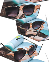Women Cat Eye Vintage Style Metal Frame Polarized Sunglasses For Summer Eyewear Glasses - sparklingselections