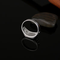 Fashion Gold Plated Black Enamel Men Finger Ring(7,8,9)