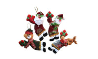 4pcs/lot Santa Dolls Gifts Pendant Christmas Tree Decorations - sparklingselections