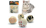 4pcs/pack Interactive Play Chewing Rattle Scratch Catch Ball Cat Toy