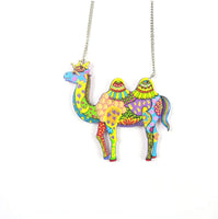 Hot Selling Acrylic Resin Multicolor Trendy Camel Pendant Necklace For Women/Men Necklace Gifts Jewelry - sparklingselections