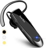 New Bee Wireless Bluetooth Earphone with Microphone Support Music Headphone Portable Bluetooth 24 Hrs Driving Headset 60 Days Standby Time with Noise Cancelling V5.0 Wireless Handsfree Headset