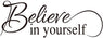 Believe in Yourself Vinyl Wall Decal Inspirational Wall Art Letters Home Decor Great Offer Wall Decal