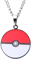 New Pokeball Photo Gamer Pendant Charm Necklace Multicolor Round Shape Wedding, Engagement Necklace Jewelry For Women's