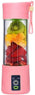 Mini Portable USB Handheld Rechargeable Electric Fruit Juicer Six Blades in 3D, 380ml Fruit Mixing Machine with USB Charger Cable for Superb Mixing