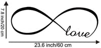 Love Infinity Symbol Home Background Decor Wall Decal Art Sticker - sparklingselections