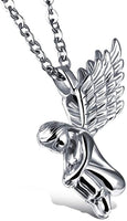 Titanium Steel Gold Angel Girl Wings Charm Pendant Necklace Best Selling Cheap Necklace Jewelry For Women, Gifts