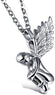 Titanium Steel Gold Angel Girl Wings Charm Pendant Necklace Best Selling Cheap Necklace Jewelry For Women, Gifts