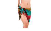 Women Beach Chiffon Print Low Waist Lacing Up Skirt - sparklingselections