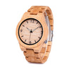 Stylish Men Wooden Bamboo Luxury Quartz Wristwatch in Gift Box