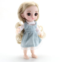 New Kids 3D Doll Cuddle Smart Girl Princess Toy Soft Body Doll Gift - sparklingselections