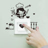 New Home Decor Cartoon Chef Mother Kitchen Light Switch Sticker