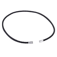 Trendy New Stainless Steel Leather Black Choker Necklace Men Jewelry For Wedding Party - sparklingselections