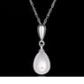 New Beautiful Silver Plated Pearl Pendant Necklace silver chain necklace and Best Necklace for Women
