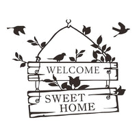 New Welcome Sweet Home Wall Stickers for Bedroom Window Home Decoration - sparklingselections