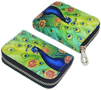 New Women Peacock Printed Pattern Leather Wallet Purse Top Quality Fashion Beautiful Wallets - sparklingselections