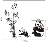 New Bamboo Panda Wall Stickers for Rooms Decor - sparklingselections