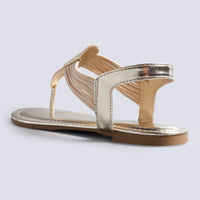 NEW Stylish Women Elastic Strappy Flat Sandals T-Strap High Quality Sandal With Adjustable Metal Buckle - sparklingselections