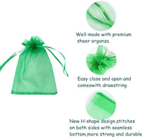 Gift Bags 100Pcs Organza Drawstring Pouches Sheer Bags Candy Jewelry Party Wedding Favor Gift Bags(4x6 inches, Mixed Color) - sparklingselections
