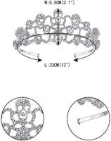 Women's Skull Bone Skeleton Hairband Head Tiara Crown - sparklingselections