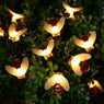 LED Solar String Honey Bee Shape Warm Light Party Decoration 30 LED 19.7ft 8 Modes Solar String Lights