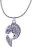Antique Fish Pendants Necklace For Women Colored Rhinestone Crystal Necklace Jewelry