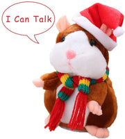 Mimicry Pet Plush Funny Toy Mouse Interactive Repeats What You Say Talking Hamster Kids, Boys, Girls Learning Mouse Pet Plush Toy - sparklingselections