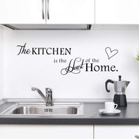 'The Kitchen' Quote Warmly Decorated Home Decorations Posters Shows Kitchen Love Wall Decal Black Sticker - sparklingselections