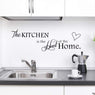 'The Kitchen' Quote Warmly Decorated Home Decorations Posters Shows Kitchen Love Wall Decal Black Sticker