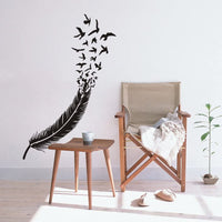 Birds of a Feather Removable Wall Decal Family Home Sticker Living Room Bedroom headboard Decor - sparklingselections