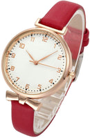 New Fashion Flamingo Printed Leather Strap Quartz Wrist Watch - sparklingselections