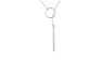 Circle with Bar Chian Necklace for Women