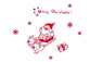 Merry Christmas Wall Sticker Home Shop Windows Decals