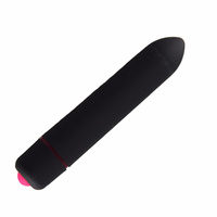 Wireless Long Dildo Sex Toys Speed Bullet Black Vibrator for Women - sparklingselections