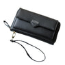 Women Long Zipper Purse Solid Wallet Ladies Purses Card Holder