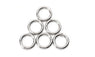 6pcs Silver Circle Camping Clip Hook For Outdoor Activity