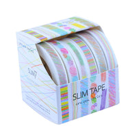 Decorative Crayon style Colorful Dividing line Japanese Washi Tape 6pcs/Set - sparklingselections