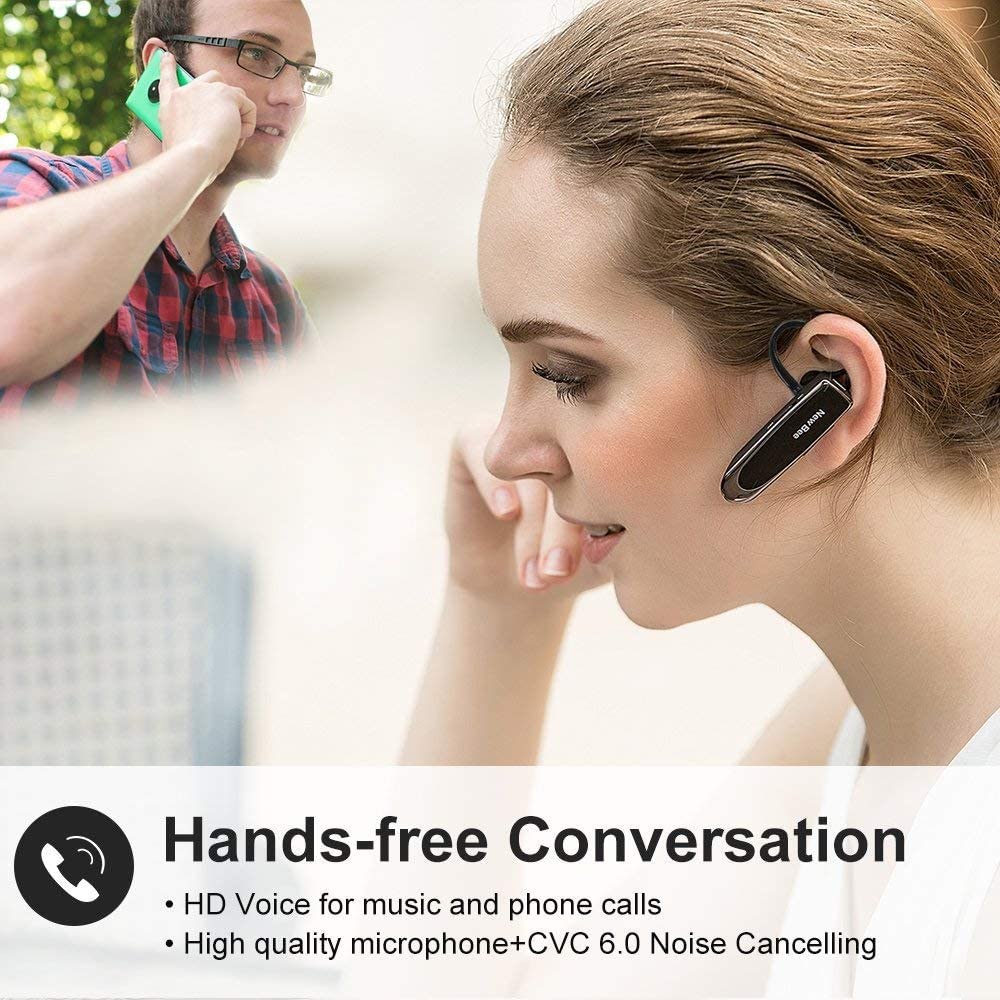 New Bee Wireless Bluetooth Earphone with Microphone Support Music Head ...