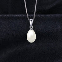 High Quality Cultured Freshwater Pearl Button Pendant Necklace For Women 925 Sterling Wedding Casual Necklace Jewelry - sparklingselections