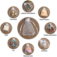 Gift Bags 100Pcs Organza Drawstring Pouches Sheer Bags Candy Jewelry Party Wedding Favor Gift Bags(4x6 inches, Mixed Color) - sparklingselections