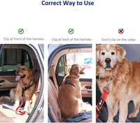 2Pcs Dog Safety Harness Adjustable Reflective  Seat Belt Vehicle Car Safety Durable Nylon Seat Belt - sparklingselections